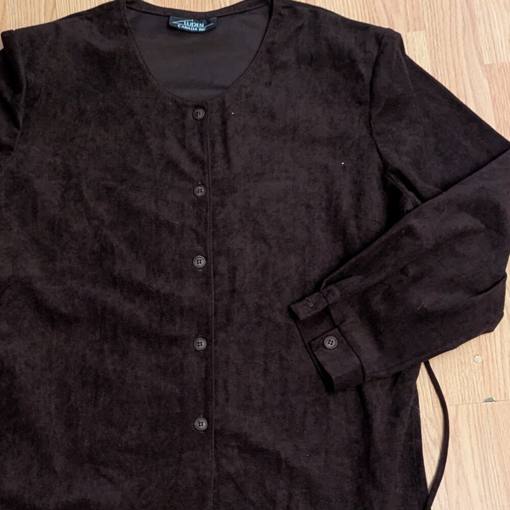 VTG Velvet-Style Button Down